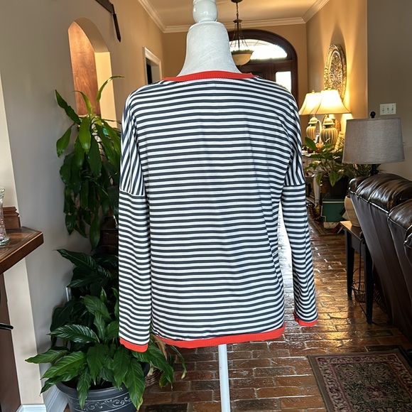 Exclusive striped sweatshirt top szM - Picture 8 of 14